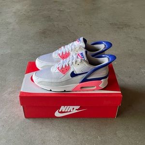 Nike Air Max 90 'Hot Coral' Flyease Slip-On Lifestyle Sneakers/Shoes 5 Youth